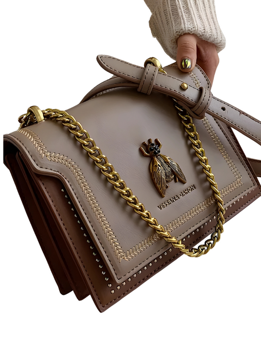 A designer luxury bag