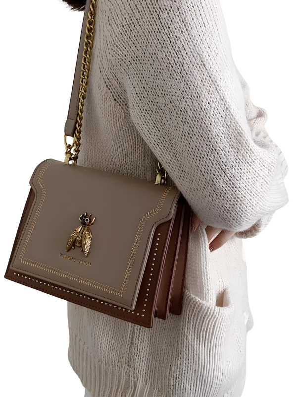 A designer luxury bag